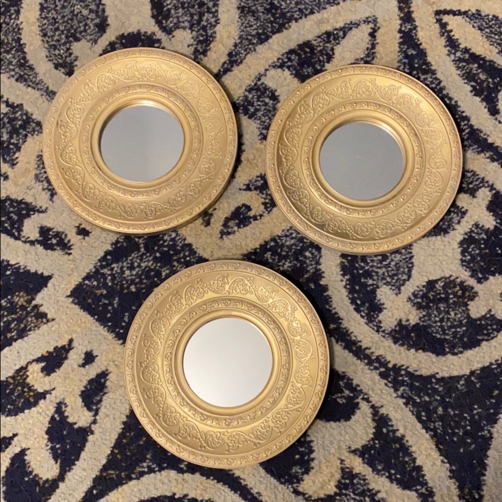 Small Gold Mirrors